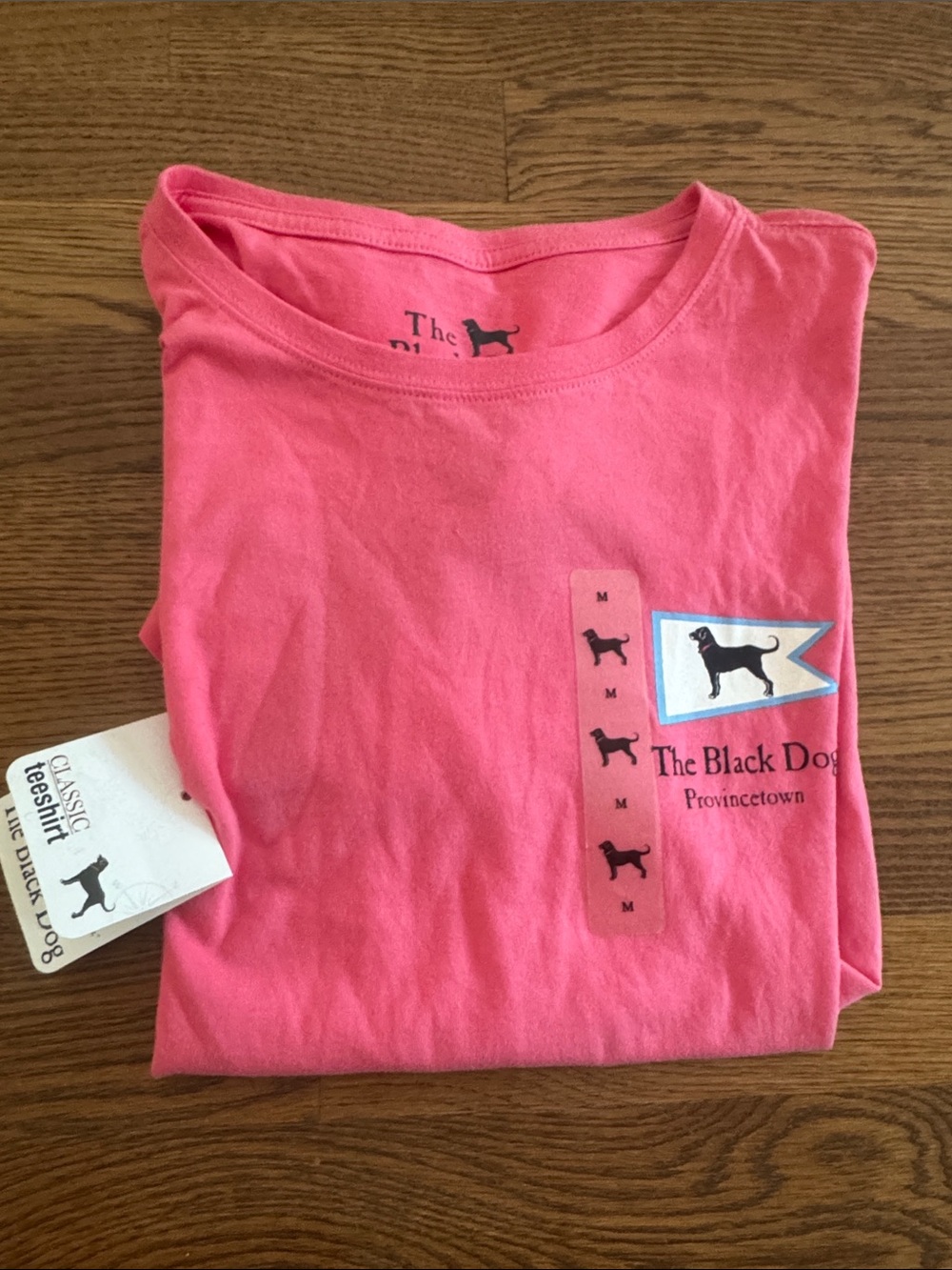 THE BLACK DOG Women's Short Sleeve Tee/ RARE: “Provincetown” on front side & NWT